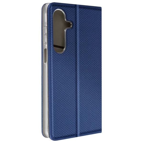 Taske til Samsung A15 - AVIZAR - Granuleret effekt - Kortholder - Video Support - Night Blue Blå