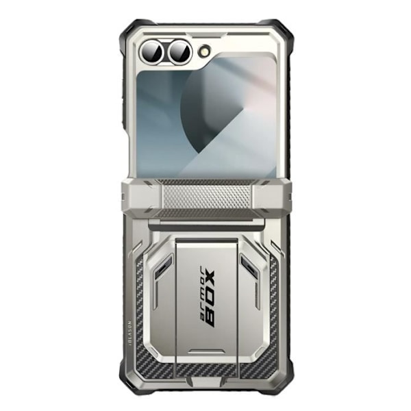 Carbon Case til Samsung Z Flip 6 - I-BLASON - Fuld beskyttelse - Stødsikker - Grå Grå