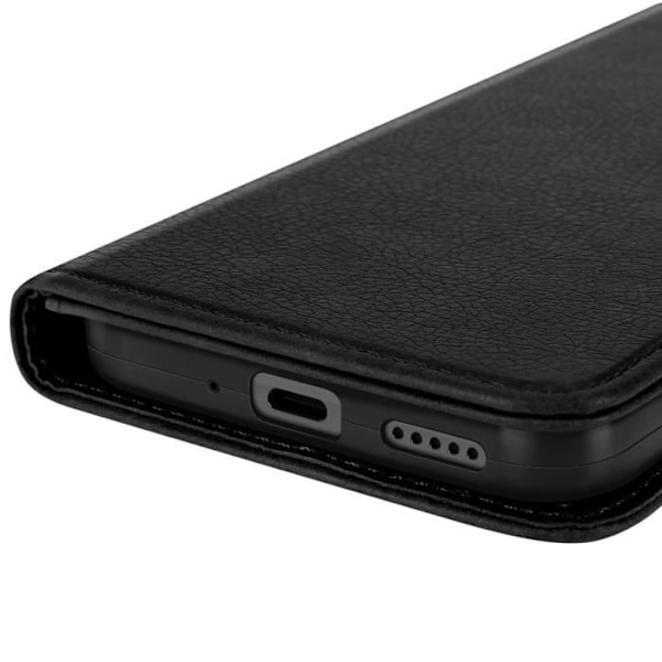 Etui til OnePlus 7T Klap Portemonnaie og Video Støtte Sort Svart