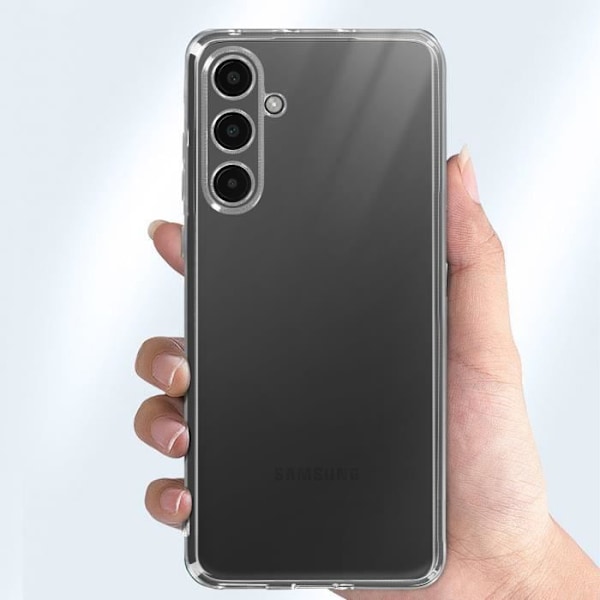 Kotelo - AVIZAR - Samsung Galaxy S23 FE - Pehmeä silikoni - Läpinäkyvä - Kameran suojaus Transparent