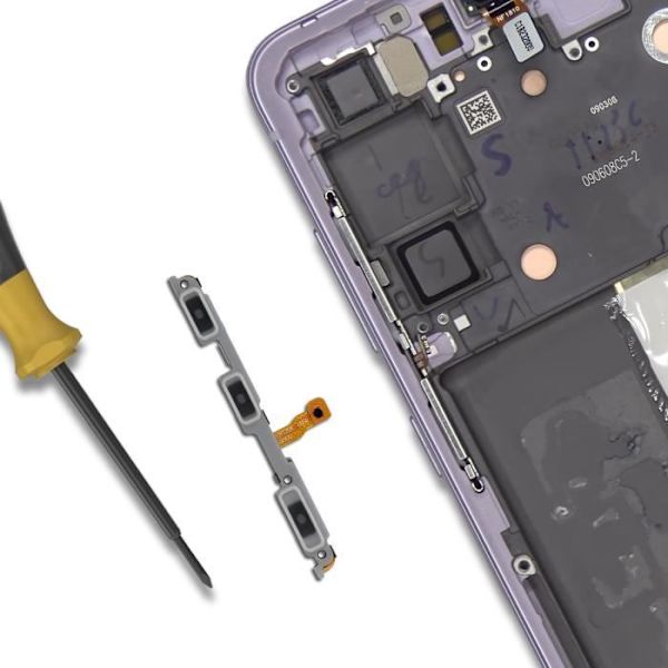 Ström- och volymknappskabel för Samsung Galaxy S21 FE Original Samsung Svart Svart