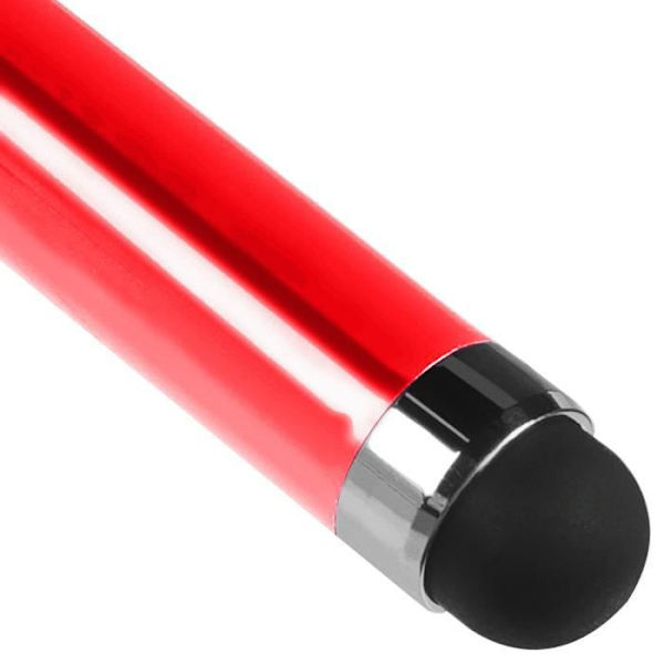 Stylet - Avizar - Rød - Retractable - Silikone spids - Touchscreen-kompatibel Röd