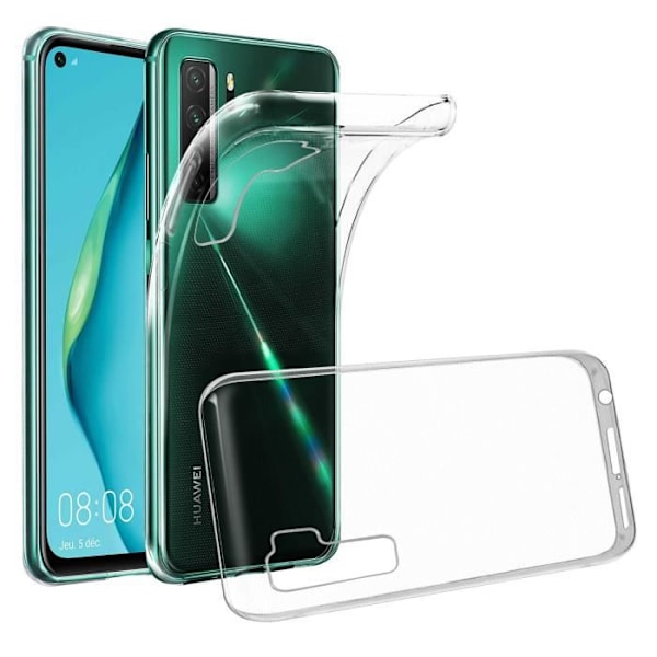 Coque - ILMOITA - Huawei P40 Lite 5G - Silikoni - Ultra-ohut - Läpinäkyvä valkoinen Vit