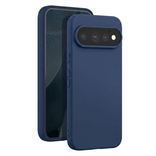 Siliconfodral för Pixel 11 Pro, Stötsäkert, Oljeavvisande, Mörkblå Blå