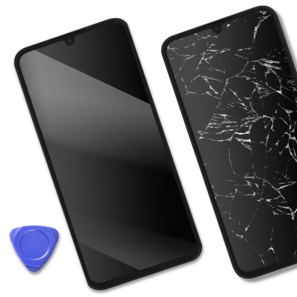 Komplet enhed til Samsung Galaxy A34 5G AMOLED-skærm og sort berøringsglas Svart