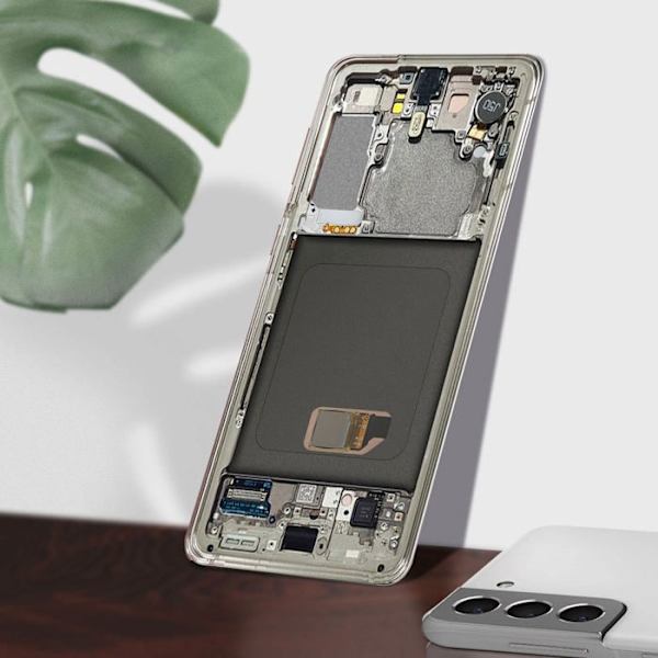 Komplett block Samsung Galaxy S21 LCD-skärm Touchglas Original Samsung vit Vit