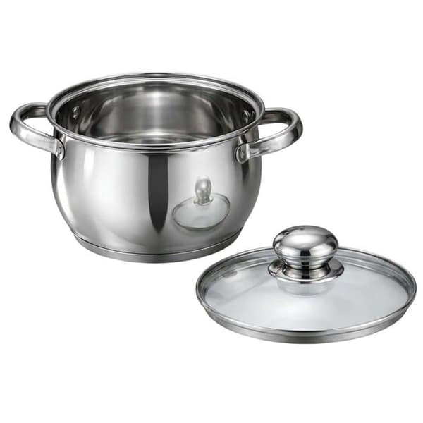 Marmite Inox 20cm med Lock och Kapselbotten 5 Lager Swisgold Silver Grå
