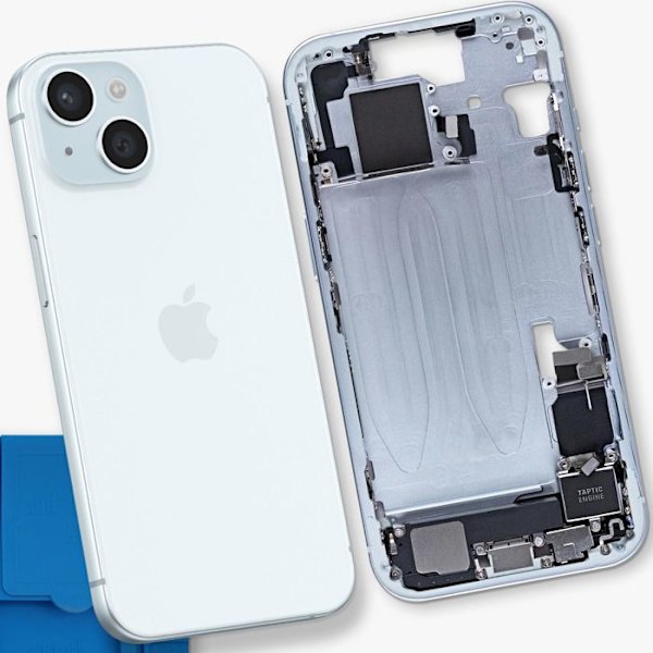 Centralt Chassi - AVIZAR - iPhone 15 - Blå - Precisionsjustering - Komponentsupport Blå