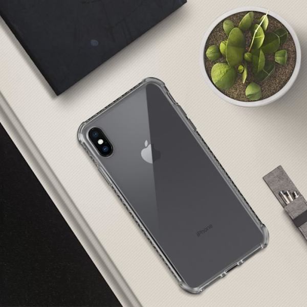 Coque iPhone XS Max - Force Case Air - Silikonegummi - Stødabsorberende - Transparent - Livstidsgaranti transparent