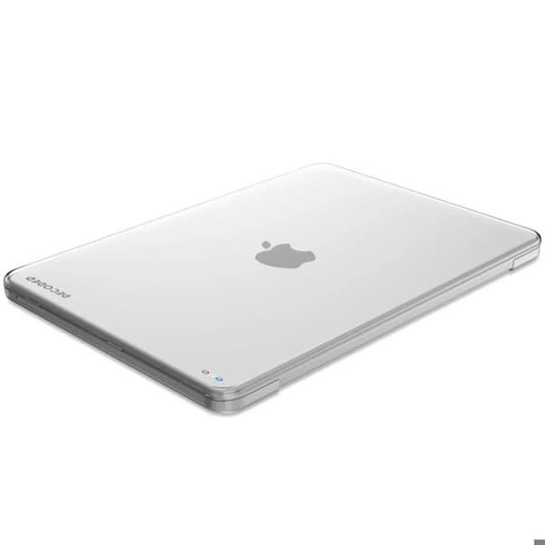 Skal för MacBook Air 13" Hårdskydd med Antiskidfötter Decoded Transparent Vit
