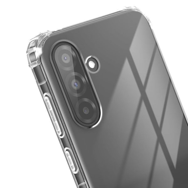 Coque til Samsung Galaxy A56 Silikone Stødabsorberende Forstærkede Kanter Akashi Transparent Vit