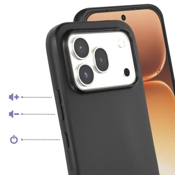 Cover til Honor 600 / 600 Pro Mat Finish i Blødt Silikone Sort Svart