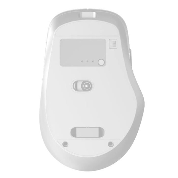 WiFi och Bluetooth 2.4G trådlös mus med USB C och USB Dongle LinQ White Vit