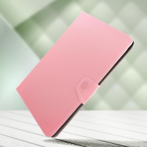 Housse Tablett - AVIZAR - Universell - Vintage Läder Effekt - Videostöd - Rosa Rosa