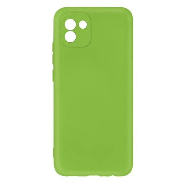 AVIZAR Skyddsfodral för Samsung Galaxy A03 - Halvstyv silikon - Soft-touch finish - Grön Grön