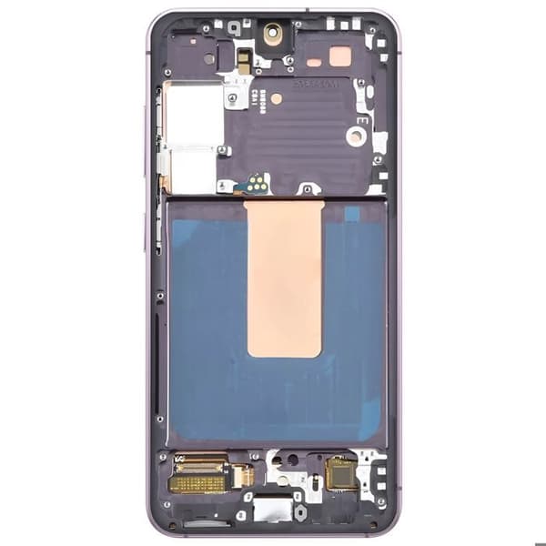 Komplett In-Cell LCD-skärm för Galaxy S23 med grå lavendelram Grå