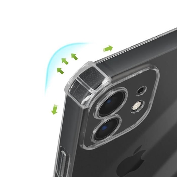 Skal till iPhone 11 - AVIZAR - Genomskinlig - Förstärkta hörn - Stötsäker Transparent