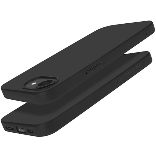 Coque til iPhone 16e Silikone Blød Tynd Let Sort Svart
