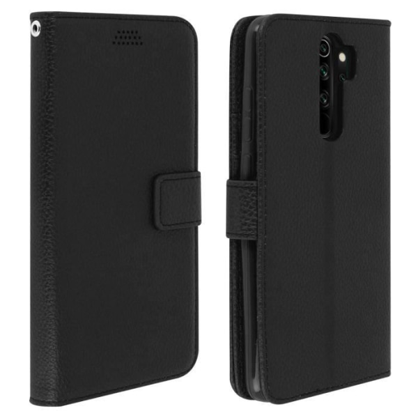 Cover - AVIZAR - Xiaomi Redmi Note 8 Pro - Folio Case - Video Support - Sort Svart