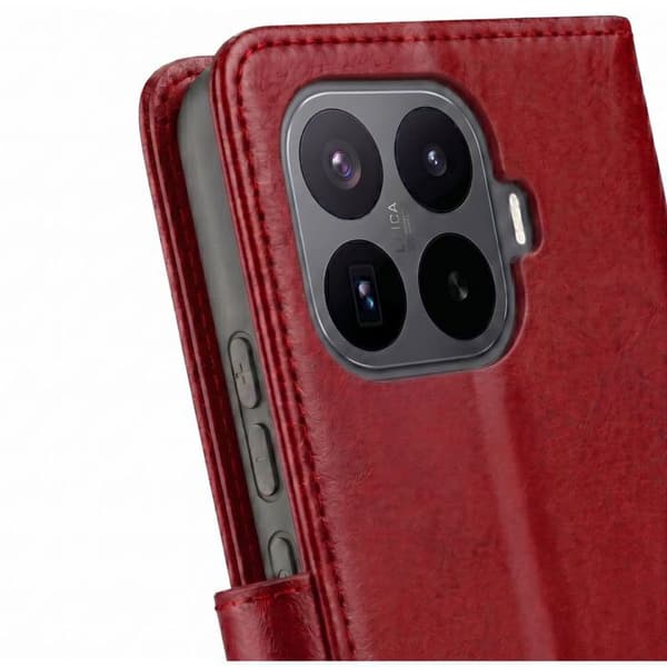 Plånboksfodral för Xiaomi 17T Läderlook med Videostöd Röd Röd