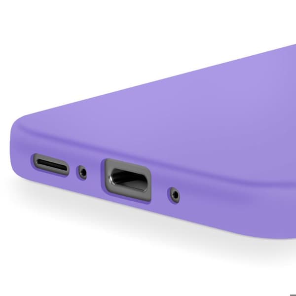 Silicone Semi-rigid Antislip Lila Coque Soft-Touch för Galaxy A37 Violett