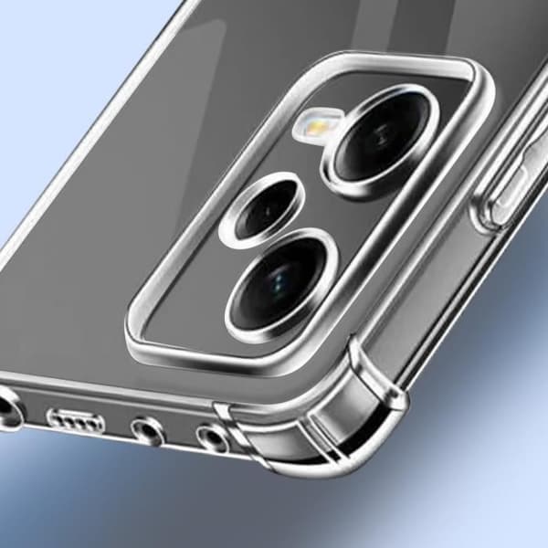 Fodral för Poco X5 och Redmi Note 12 5G Stötsäker + Transparent härdat glas Vit