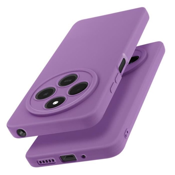 Fodral för Xiaomi Redmi 14C Silikon Mat Block Kamera Skyddad Lila Lila