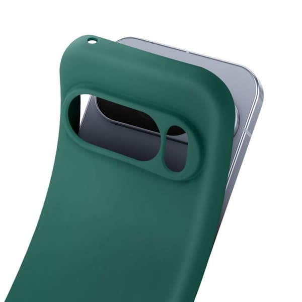 Cover - UNDERRETTELSE - Google Pixel 10 Pro - Blød Silikone - Mørkegrøn - Skridsikker Grön
