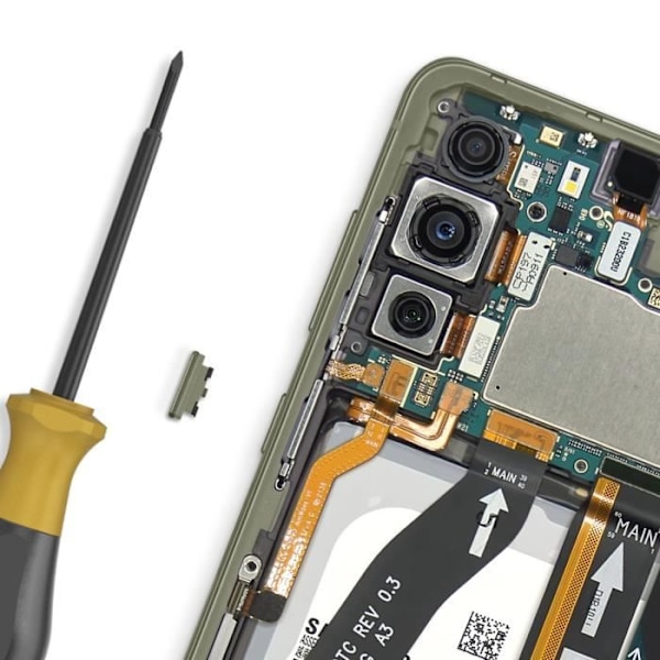 Strömknapp för Samsung Galaxy S21 FE Grön Grön