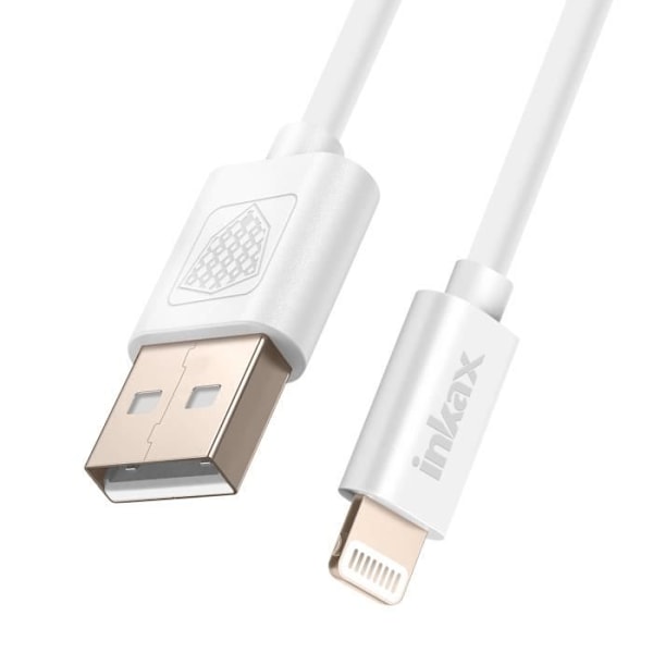 USB til Lightning Opladning og Hurtig Synkronisering Inkax Hvid Vit