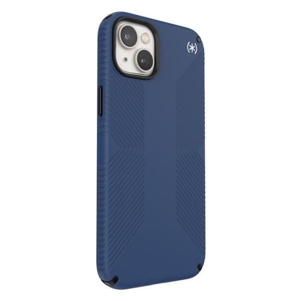 Speck Presidio2 Grip Cover iPhone 14 Plus - Kystblå / Hvid, Armor Cloud, MICROBAN Kystblå