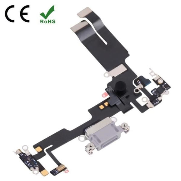 Lightning Charge Connector til iPhone 14 med mikrofon lilla Lila