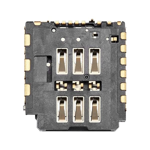 Nano SIM kortlæser til iPhone 16 Pro Reparationsdel Kompatibel Grå Grå