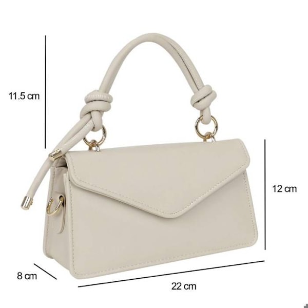Aftonväska - Gallantry - Beige - Justerbar Rem - Syntetisk - Elegant och Praktisk Beige