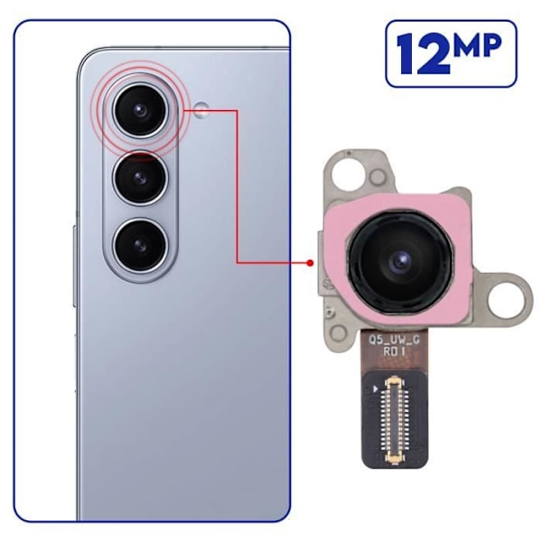 Reservedel Bagkamera til Galaxy Z Fold 5 12MP vidvinkelsensor Original Samsung