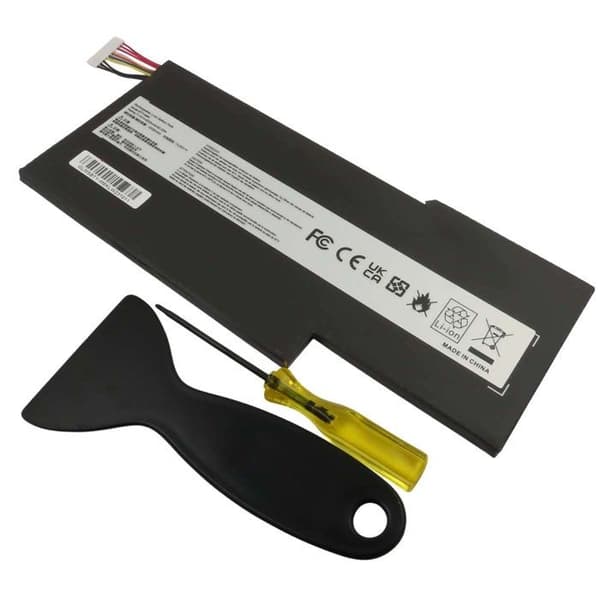 Batteri - AVIZAR - GE66 Raider - 11.4V - 4600mAh - Lithium-polymer - Sort Svart