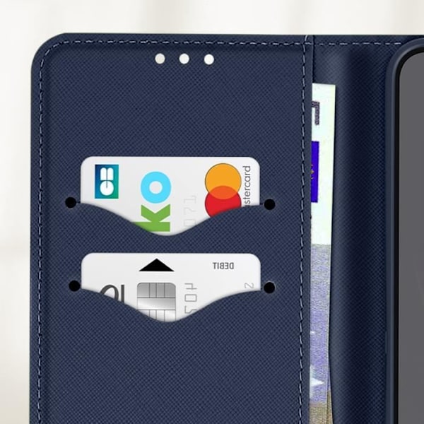 Samsung Galaxy A36 Lompakkokotelo Fancy Sininen / Punainen Röd