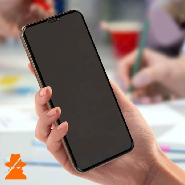 Vakoilunestokalvo - AVIZAR - iPhone 11 Pro Max - 9H karkaistu lasi - Naarmuuntumaton suoja - Helppo asennus Svart