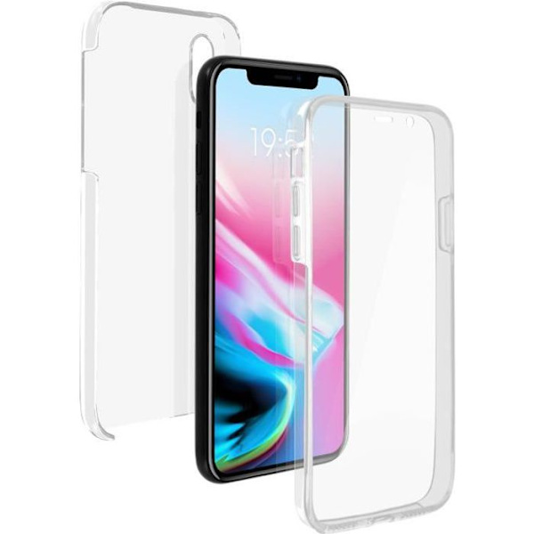 iPhone X / XS kuori - Täydellinen suoja - Ultra-läpinäkyvä - Geelisilicone - Kovakristalli Transparent