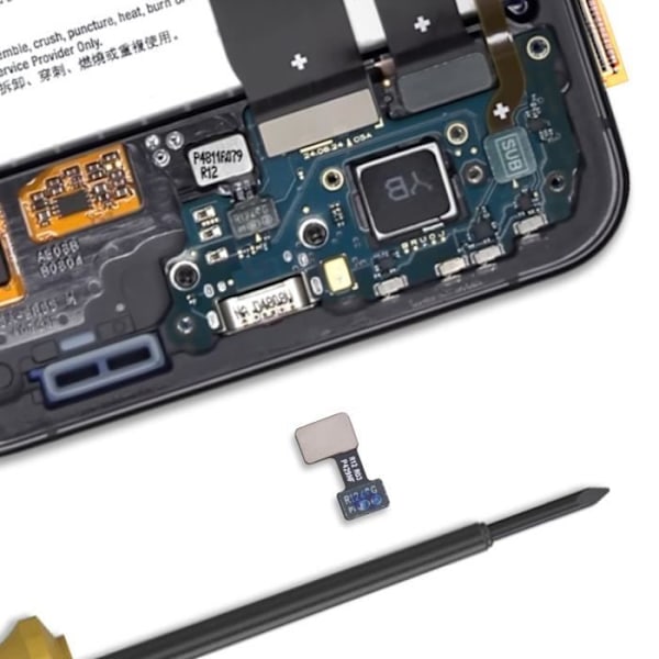 Original Samsung svart fingeravtrycksläsare för Samsung Galaxy S24 FE Svart