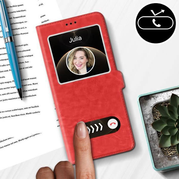Cover - Apple - iPhone 12 / 12 Pro - Fuldt etui - Silikone - Rød - Video Support Röd