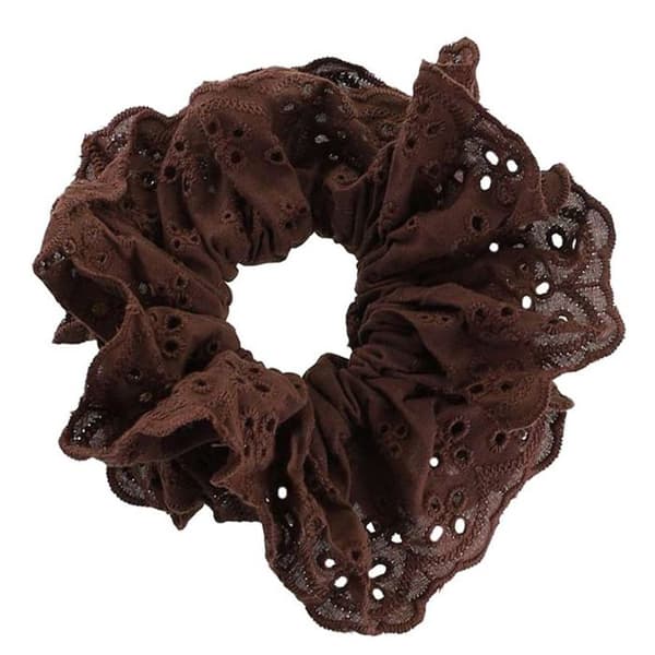 Chouchou - AVIZAR - K klassisk - Broderad tyg - Brun - Blommönster kastanj