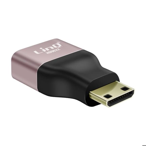 HDMI-naaras-adapteri Mini HDMI-uros 8K UHD LinQ Hopea