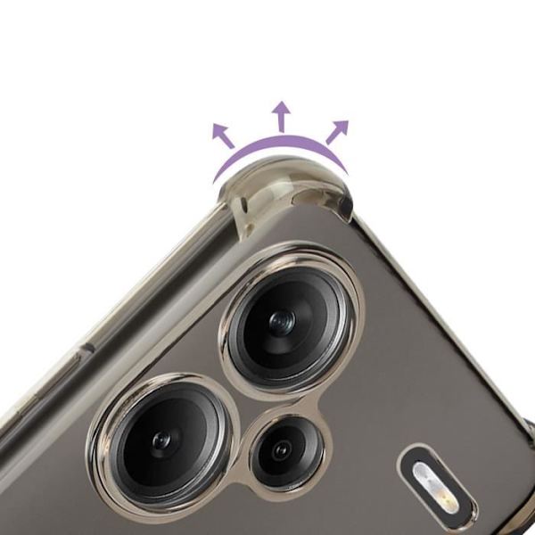 Stötsäkert fodral för Xiaomi Redmi Note 13 Pro Plus Camera Wrapped Imak Black Svart Transparent