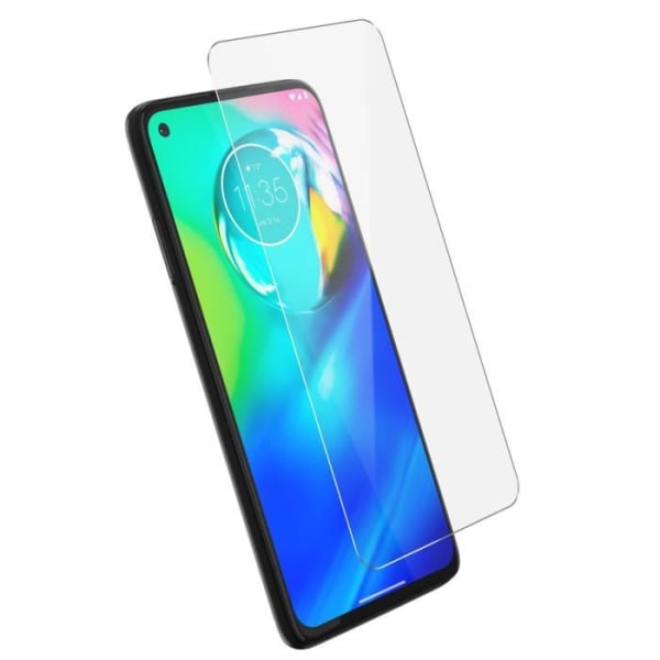 Motorola Moto G8 Power Tempered Glass Screen Film 9H Anti-sormenjälkiä - Läpinäkyvä valkoinen