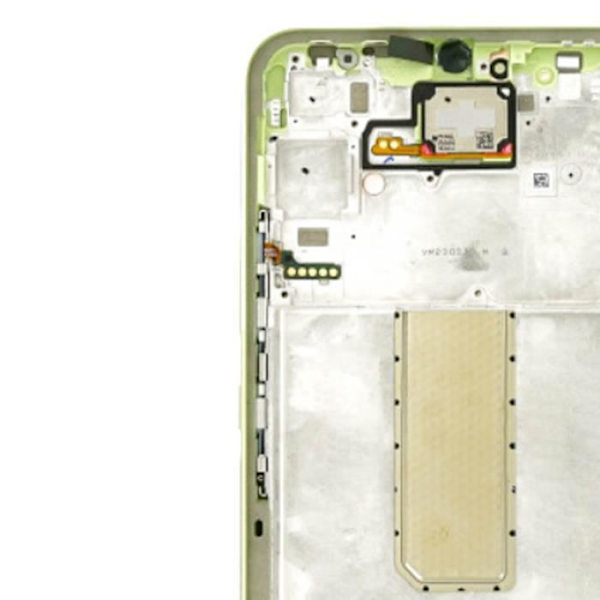 Officiell komplett skärm för Samsung A34 5G Touch Glass och limegrönt chassi Grön