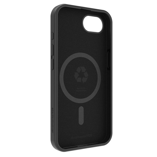 Coque MagSafe til iPhone 16e Monaco i genanvendt plastik DBRAMANTE1928 sort Svart