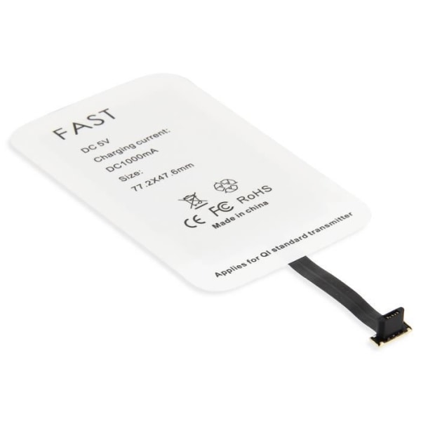 Lader - Moxie - Adapterkabelsæt - Trådløs Opladning - Smartphone - Micro-USB Vit