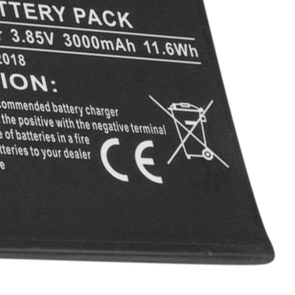 Batteri - AVIZAR - Nokia 6 2018 - Li-Polymer 3000mAh - 3,85V - Sort Svart
