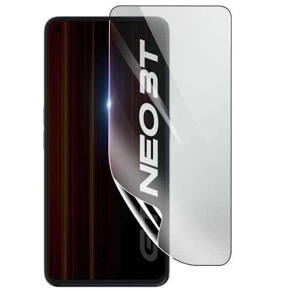 Näytönsuoja - 3MK - Realme GT Neo 3T - Iskunkestävä Hydrogeeli - Läpinäkyvä - Naarmuuntumaton Transparent
